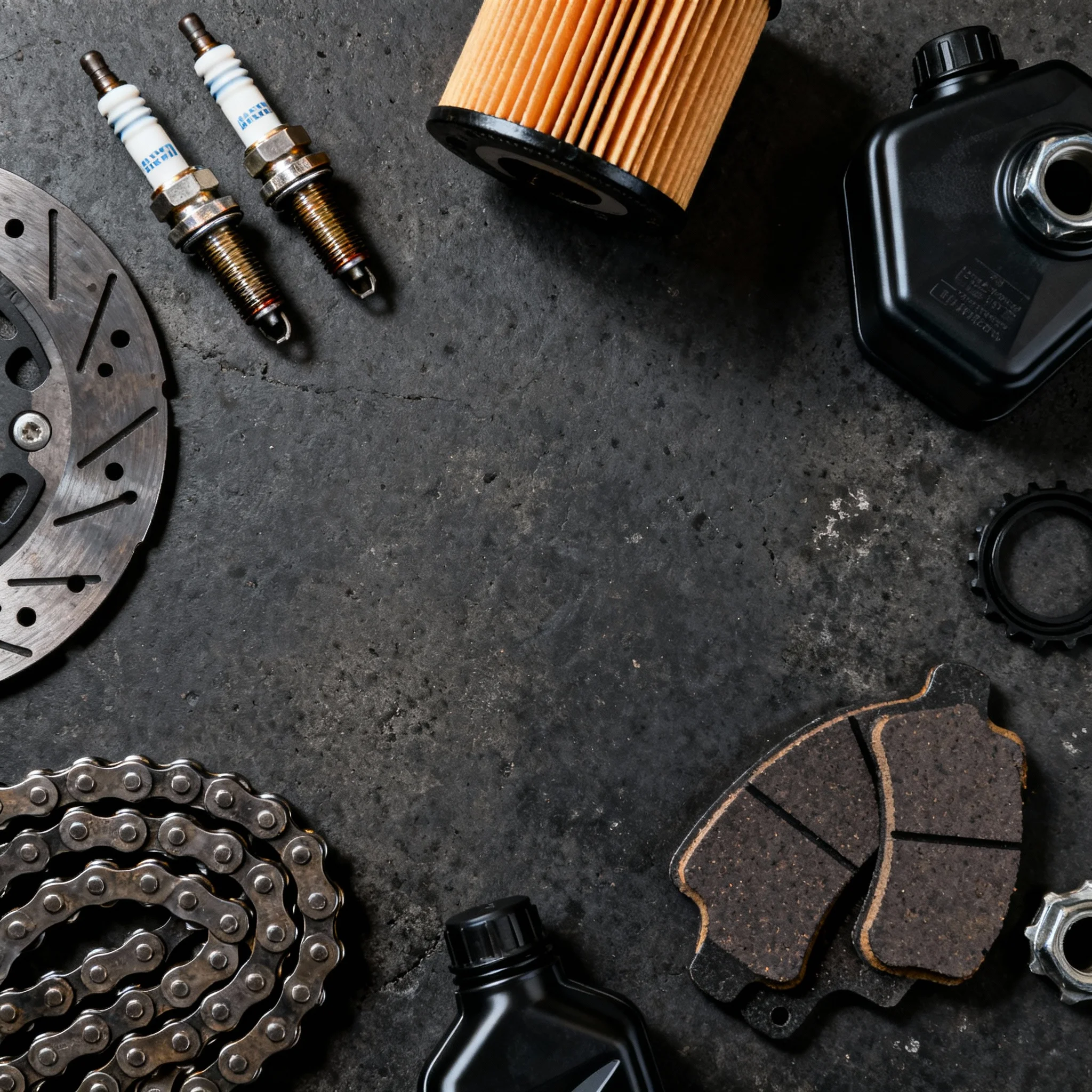Pièces détachées moto : bougies, filtres et composants moteur