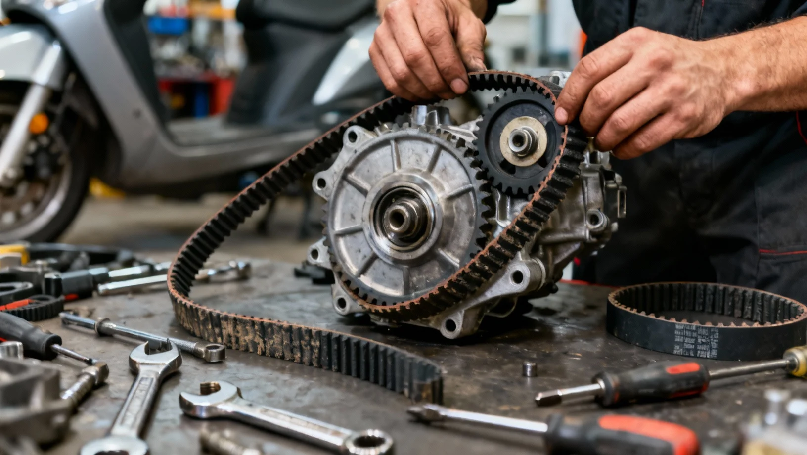 Changer la courroie de son scooter : guide complet